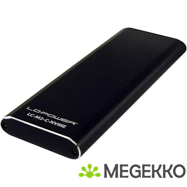 Grote foto lc power lc m2 c nvme behuizing voor opslagstations m.2 sdd behuizing zwart computers en software behuizingen en kasten