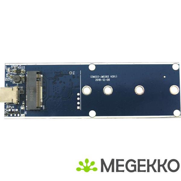 Grote foto lc power lc m2 c nvme behuizing voor opslagstations m.2 sdd behuizing zwart computers en software behuizingen en kasten