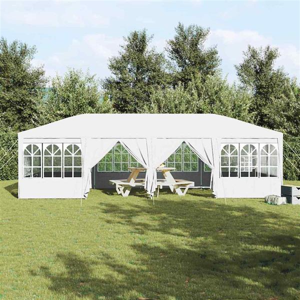 Grote foto vidaxl partytent wit 800 x 400 x 266 cm polyetheen tuin en terras overige tuin en terras