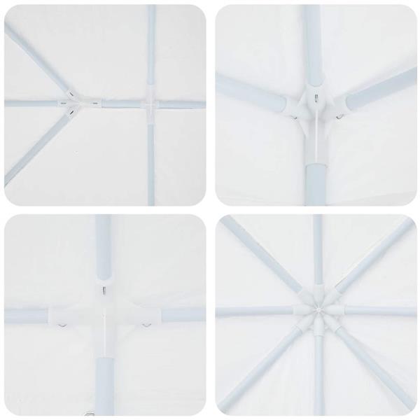 Grote foto vidaxl partytent wit 800 x 400 x 266 cm polyetheen tuin en terras overige tuin en terras