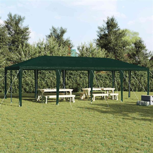 Grote foto vidaxl partytent groen 800 x 400 x 266 cm polyethyleen en staal tuin en terras overige tuin en terras