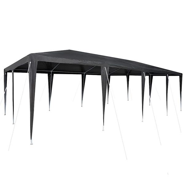 Grote foto vidaxl partytent antraciet 800 x 400 x 266 cm polyethyleen en staal tuin en terras overige tuin en terras