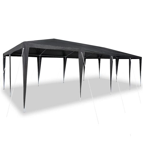Grote foto vidaxl partytent antraciet 800 x 400 x 266 cm polyethyleen en staal tuin en terras overige tuin en terras