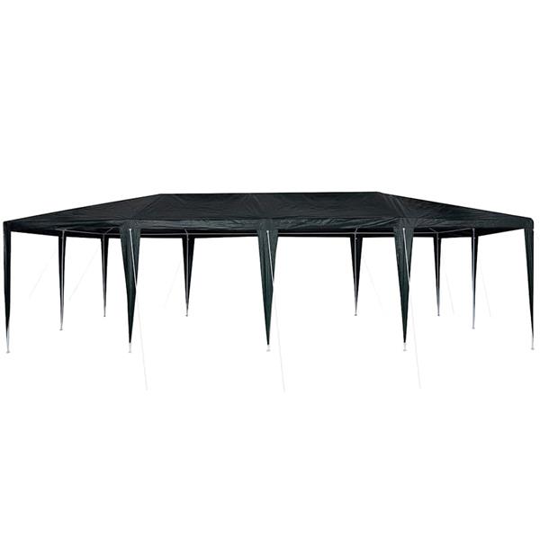 Grote foto vidaxl partytent groen 800 x 400 x 266 cm polyethyleen en staal tuin en terras overige tuin en terras