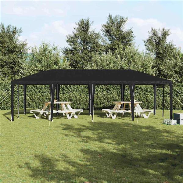 Grote foto vidaxl partytent antraciet 800 x 400 x 266 cm polyethyleen en staal tuin en terras overige tuin en terras