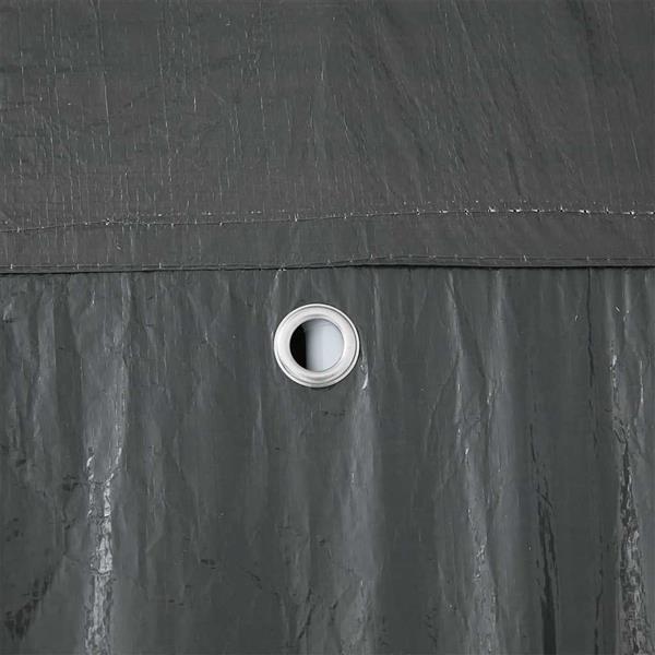 Grote foto vidaxl partytent antraciet 800 x 400 x 266 cm polyethyleen en staal tuin en terras overige tuin en terras