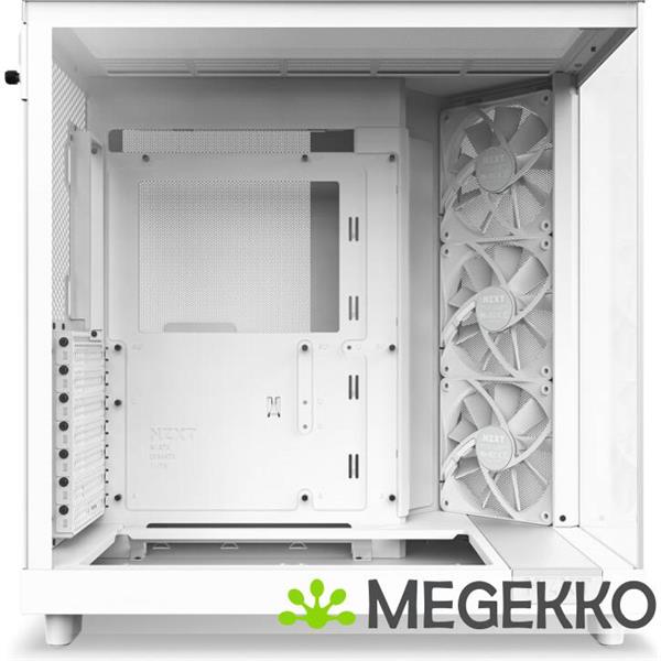 Grote foto nzxt h6 flow white computers en software behuizingen en kasten