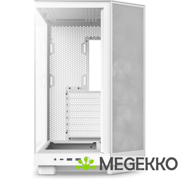 Grote foto nzxt h6 flow rgb white computers en software behuizingen en kasten