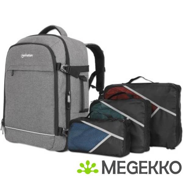 Grote foto manhattan 440370 notebooktas 43 9 cm 17.3 rugzak grijs computers en software overige computers en software