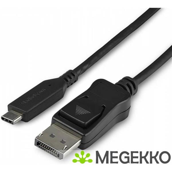 Grote foto startech.com cdp2dp141mb video kabel adapter 1 m displayport usb c zwart computers en software overige computers en software