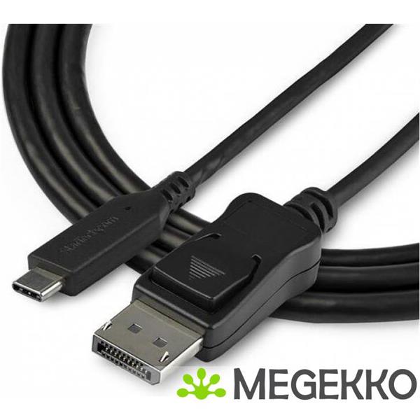 Grote foto startech.com cdp2dp141mb video kabel adapter 1 m displayport usb c zwart computers en software overige computers en software