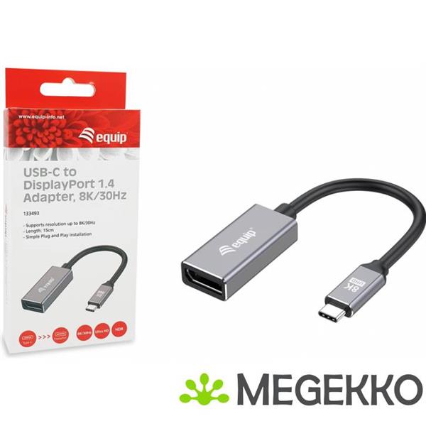 Grote foto equip 133493 video kabel adapter 0 15 m usb type c displayport zwart grijs computers en software overige computers en software
