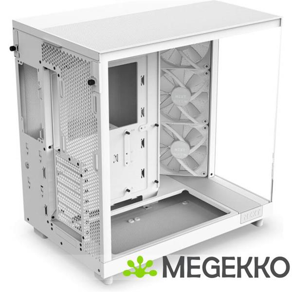 Grote foto nzxt h6 flow rgb white computers en software behuizingen en kasten