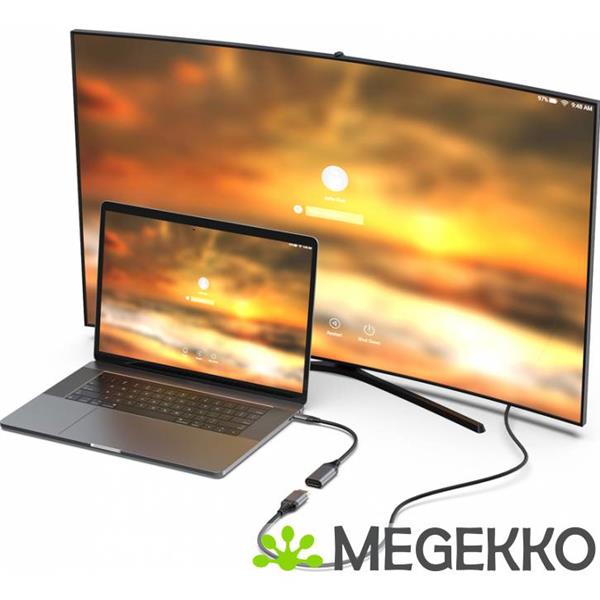 Grote foto equip 133493 video kabel adapter 0 15 m usb type c displayport zwart grijs computers en software overige computers en software