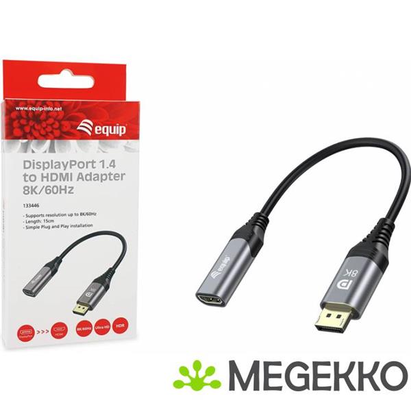 Grote foto equip 133446 video kabel adapter 0 15 m displayport hdmi zwart grijs computers en software overige computers en software