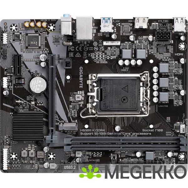 Grote foto gigabyte h610m k ddr4 computers en software moederborden