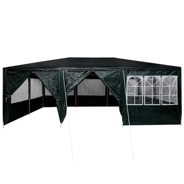 Grote foto vidaxl partytent groen 600 x 400 x 266 cm polyetheen tuin en terras overige tuin en terras
