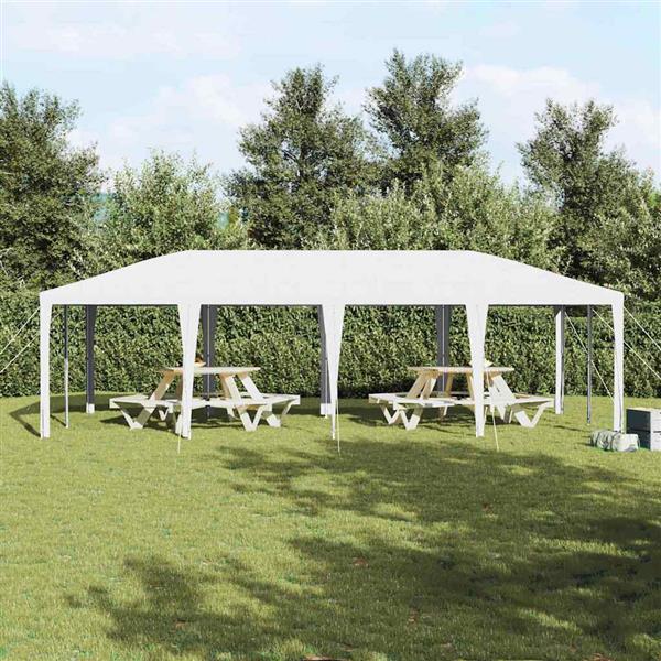 Grote foto vidaxl partytent wit 800 x 400 x 266 cm polyethyleen en staal tuin en terras overige tuin en terras