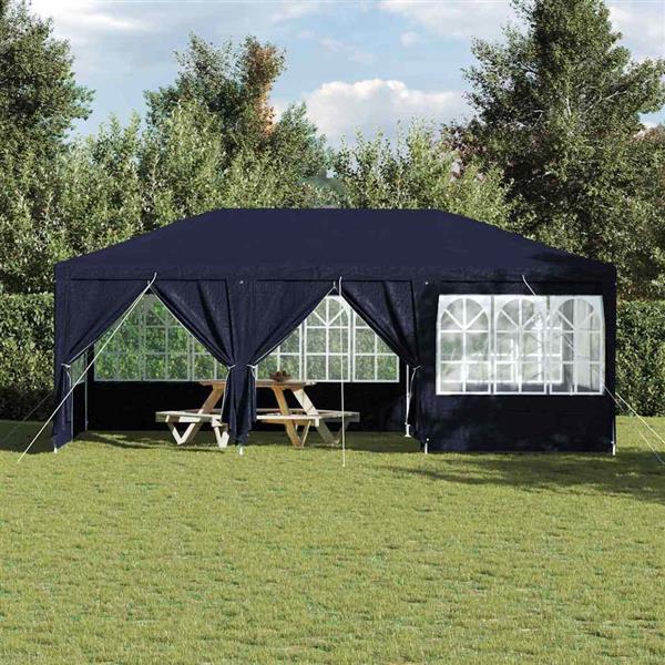 Grote foto vidaxl partytent blauw 600 x 400 x 266 cm polyetheen tuin en terras overige tuin en terras