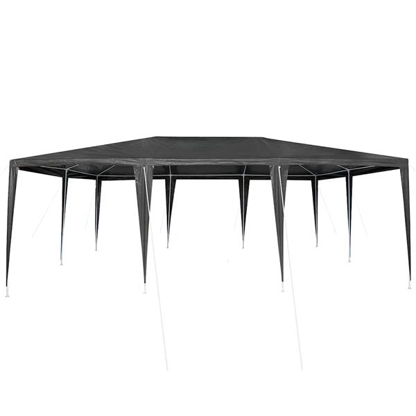 Grote foto vidaxl partytent antraciet 600 x 400 x 266 cm polyethyleen en staal tuin en terras overige tuin en terras