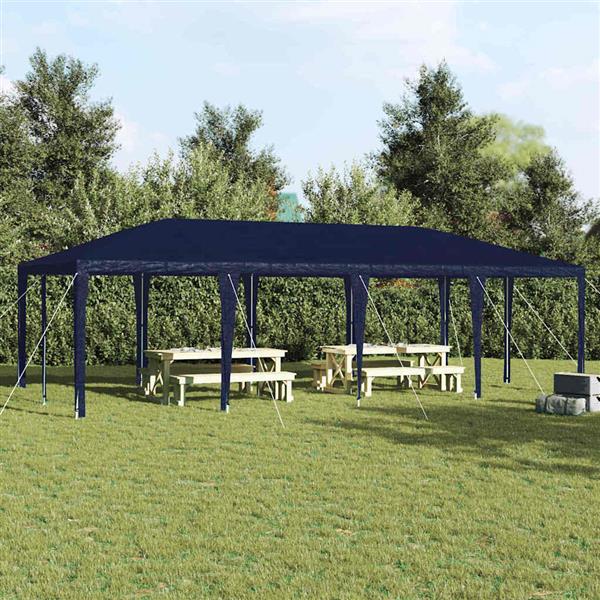 Grote foto vidaxl partytent blauw 800 x 400 x 266 cm polyethyleen en staal tuin en terras overige tuin en terras