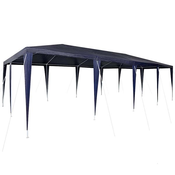 Grote foto vidaxl partytent blauw 800 x 400 x 266 cm polyethyleen en staal tuin en terras overige tuin en terras