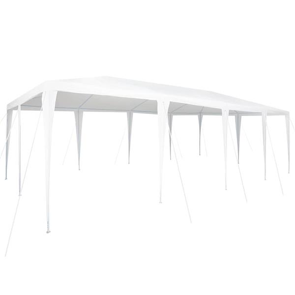 Grote foto vidaxl partytent wit 800 x 400 x 266 cm polyethyleen en staal tuin en terras overige tuin en terras
