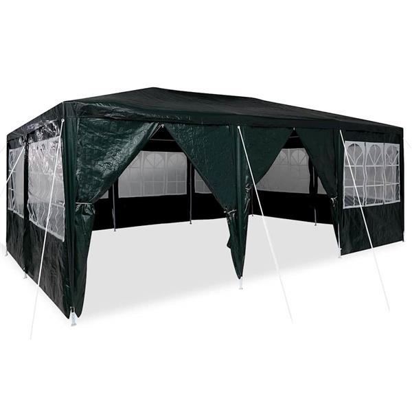Grote foto vidaxl partytent groen 600 x 400 x 266 cm polyetheen tuin en terras overige tuin en terras