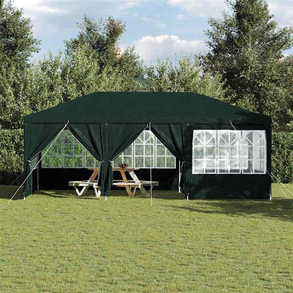 Grote foto vidaxl partytent groen 600 x 400 x 266 cm polyetheen tuin en terras overige tuin en terras
