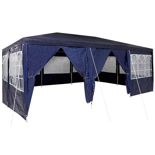 Grote foto vidaxl partytent blauw 600 x 400 x 266 cm polyetheen tuin en terras overige tuin en terras