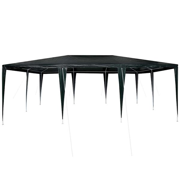 Grote foto vidaxl partytent groen 600 x 400 x 266 cm polyethyleen en staal tuin en terras overige tuin en terras