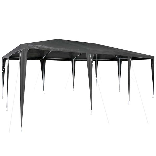Grote foto vidaxl partytent antraciet 600 x 400 x 266 cm polyethyleen en staal tuin en terras overige tuin en terras