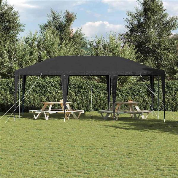 Grote foto vidaxl partytent antraciet 600 x 400 x 266 cm polyethyleen en staal tuin en terras overige tuin en terras