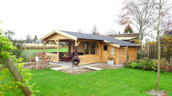 Grote foto nieuw blokhut met terras 4 3 3z tuin en terras tuinhuisjes en blokhutten