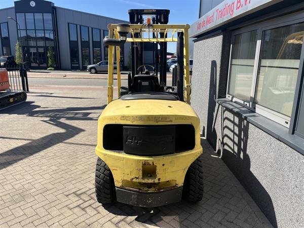 Grote foto heftruck hyster h4.50xm duplo 400 sideshift forkpositioner perkins diesel agrarisch heftrucks