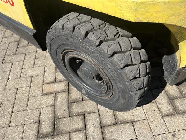 Grote foto heftruck hyster h4.50xm duplo 400 sideshift forkpositioner perkins diesel agrarisch heftrucks