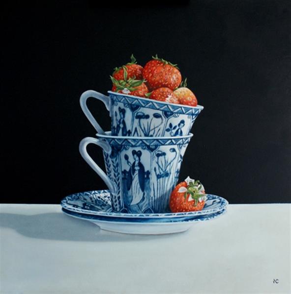 Grote foto kunsthandel gennep lange lijs met aardbeien antiek en kunst modern