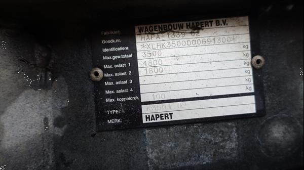 Grote foto hapert gesloten 400x180x212 cm 3500kg agrarisch aanhangwagens