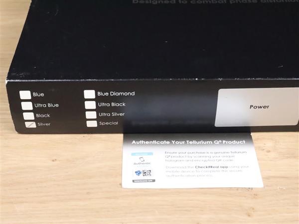 Grote foto tellurium q silver highend audio power cable 2 0 metre audio tv en foto onderdelen en accessoires