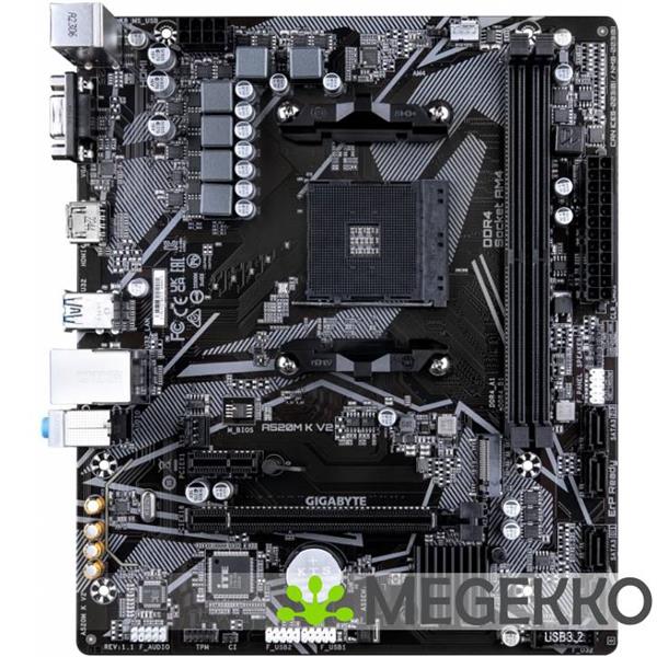 Grote foto gigabyte a520m k v2 computers en software moederborden