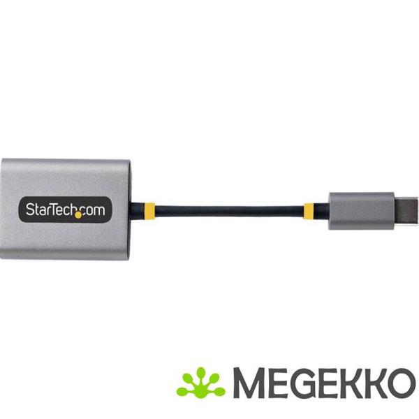 Grote foto startech.com usb c headphone splitter usb type c dual headset adapter met mic input usb c naar 3.5 computers en software overige computers en software