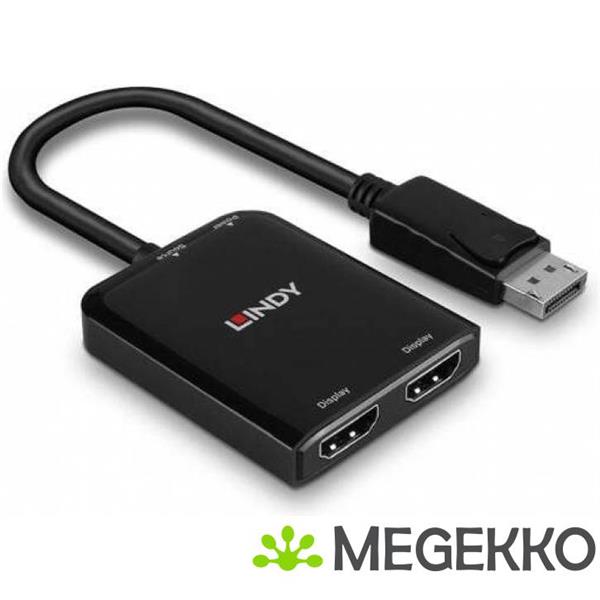 Grote foto lindy 38433 video kabel adapter displayport 2 x hdmi computers en software overige computers en software