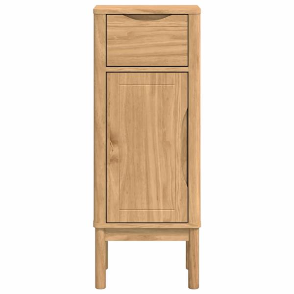 Grote foto vidaxl badkamerkast wasbruin 35 x 30 x 90 cm massief vurenhout huis en inrichting complete badkamers