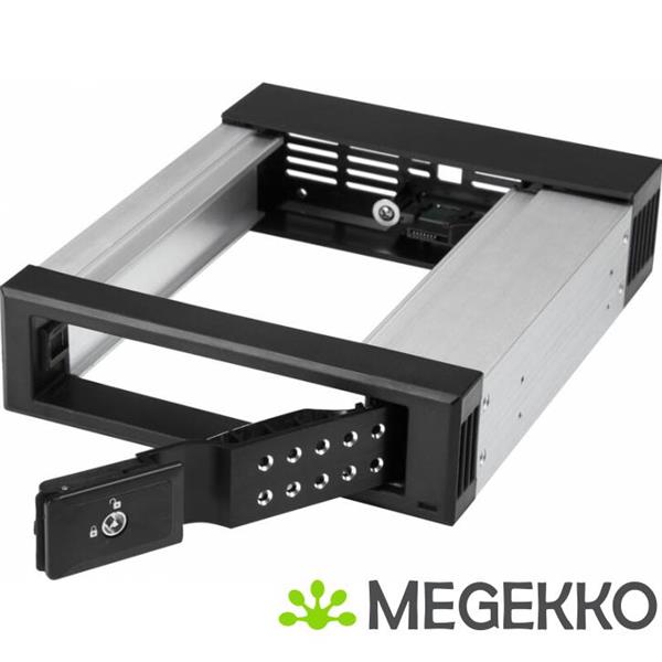 Grote foto startech.com hsb1satsasba 5.25 carrier panel zwart drive bay panel computers en software overige computers en software