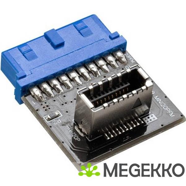 Grote foto akasa 20 pin usb 3.1 internal connector computers en software overige computers en software