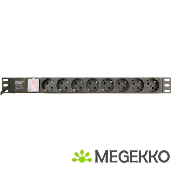 Grote foto gembird eg pdu 014 c14 stekkerdoos 8 ac uitgangen 1u zwart computers en software overige
