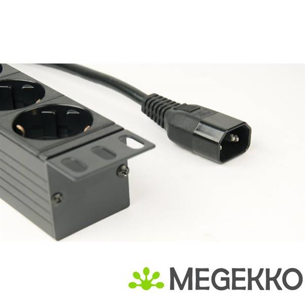 Grote foto gembird eg pdu 014 c14 stekkerdoos 8 ac uitgangen 1u zwart computers en software overige