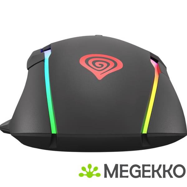 Grote foto genesis nmg 1572 xenon 220 usb gaming muis ambidextrous zwart computers en software overige computers en software