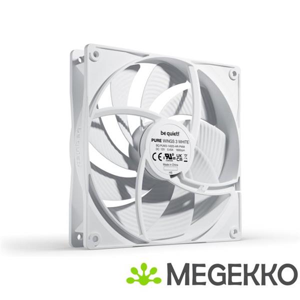 Grote foto be quiet pure wings 3 140mm pwm high speed white computers en software overige computers en software