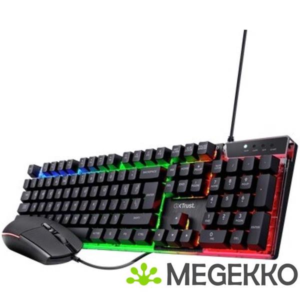 Grote foto trust gxt 838 azor bedraad zwart gaming toetsenbord en muis computers en software overige computers en software
